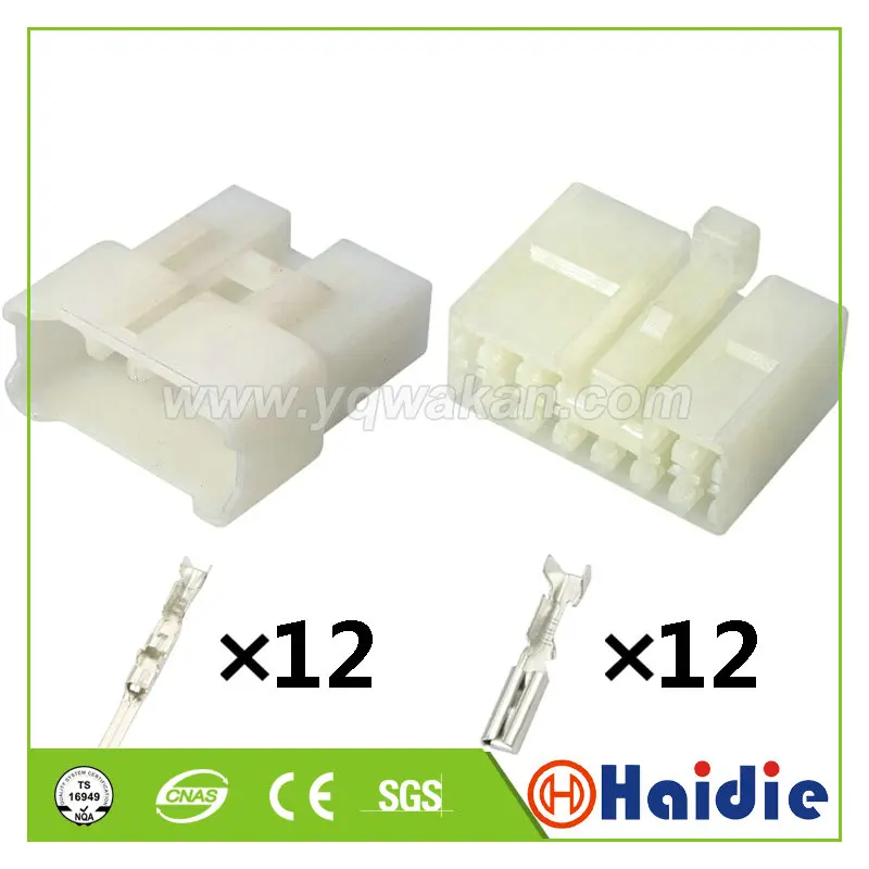 

1sets 12P Male female 2.3mm auto wire housing connector 7122-1210 7123-1210