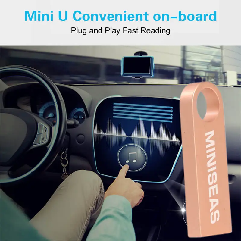 Miniseas водонепроницаемый металлический USB накопитель 32 Гб 64 pendrive 16 ГБ Pen Drive 8 4 cle U