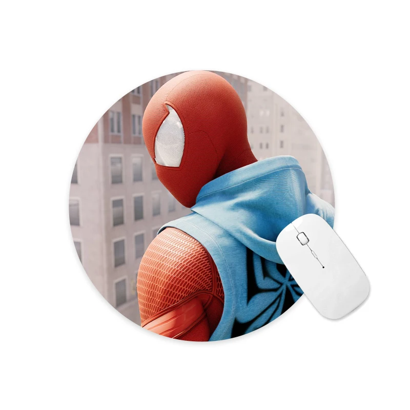 

Marvel Spiderman 22cm Round Anti-Slip Durable Soft Rubber Computer Mouse Pad Game Tablet Gamer Mice Mat Desk Mat Pads