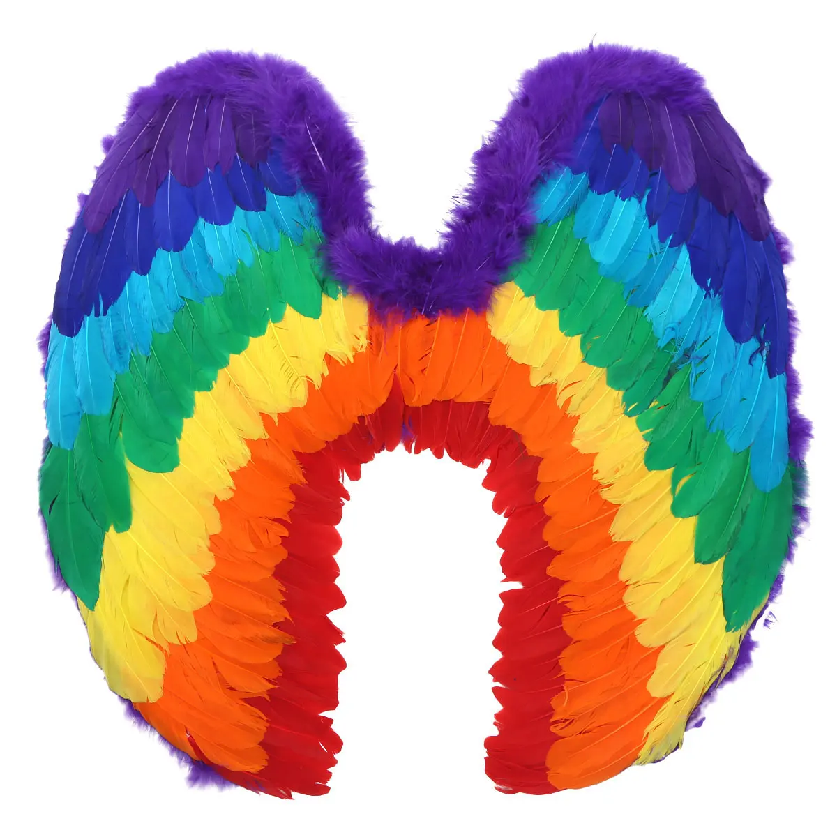 Радужные складные крылья сказочного ангела перо для косплея реквизит фотосессии