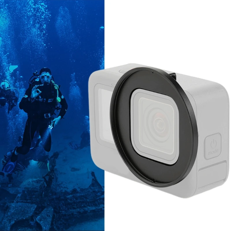 

52mm UV Lens Filter Adapter Ring for Go Pro HERO 9 Black H05A