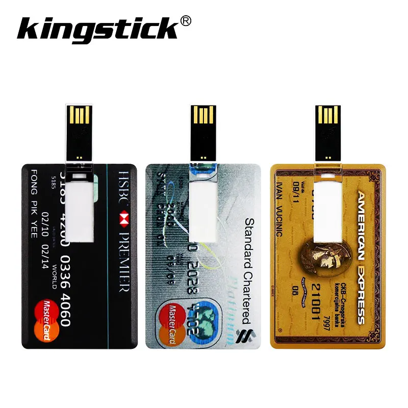 Новая Водонепроницаемая Супер тонкая Кредитная карта 128 Гб 64 USB флеш накопитель 32