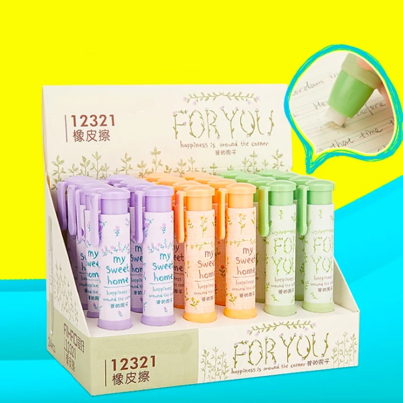 3 шт./лот креативный кавайный ластик резиновый автоматический многоцветный милый