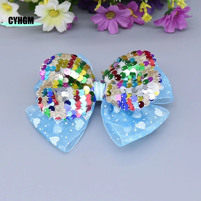 Модные новые Ленточные заколки для волос девочек шелковые шпильки милые женские