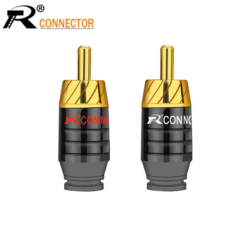 2 шт./1 пара роскошный паяльный разъем RCA для динамика аудиовыход/переходник входа