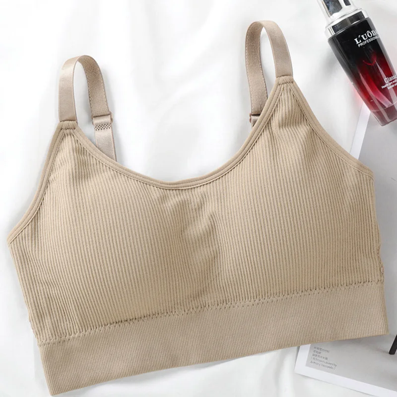 Women Yoga Padded Sport Shirt Shockproof Sports Bras Breathable Athletic Fitness Running Vest Skin-friendly Tops Gym | Мать и ребенок