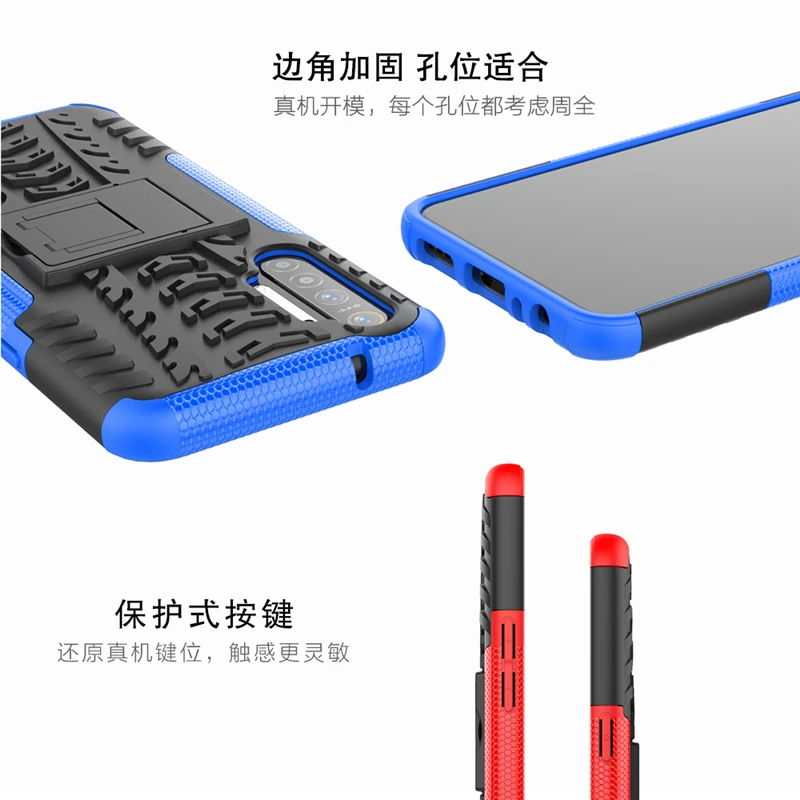 for oppo realme xt case robot heavy duty fundas protective hard back protector case for oppo realme xt cover for realme xt case free global shipping