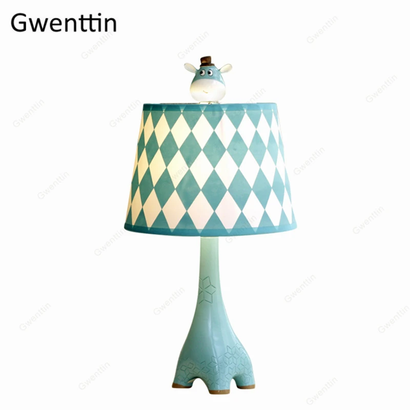 Мультяшный Жираф настольная лампа для кабинета детская спальня прикроватная