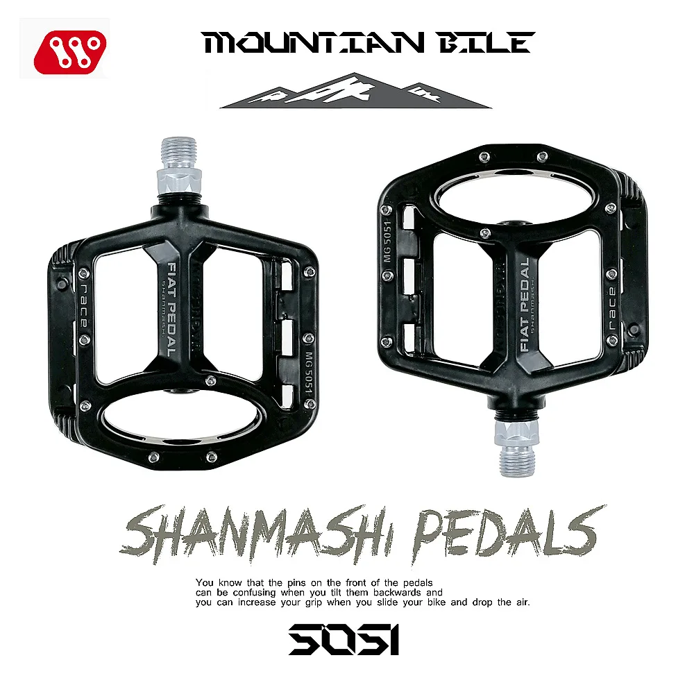 

Ultralight Mountain Bike Pedals Magnesium Alloy Wide Lubrication Flat Foot Cleats Non-slip Bearing Mtb Bicycle Pedals