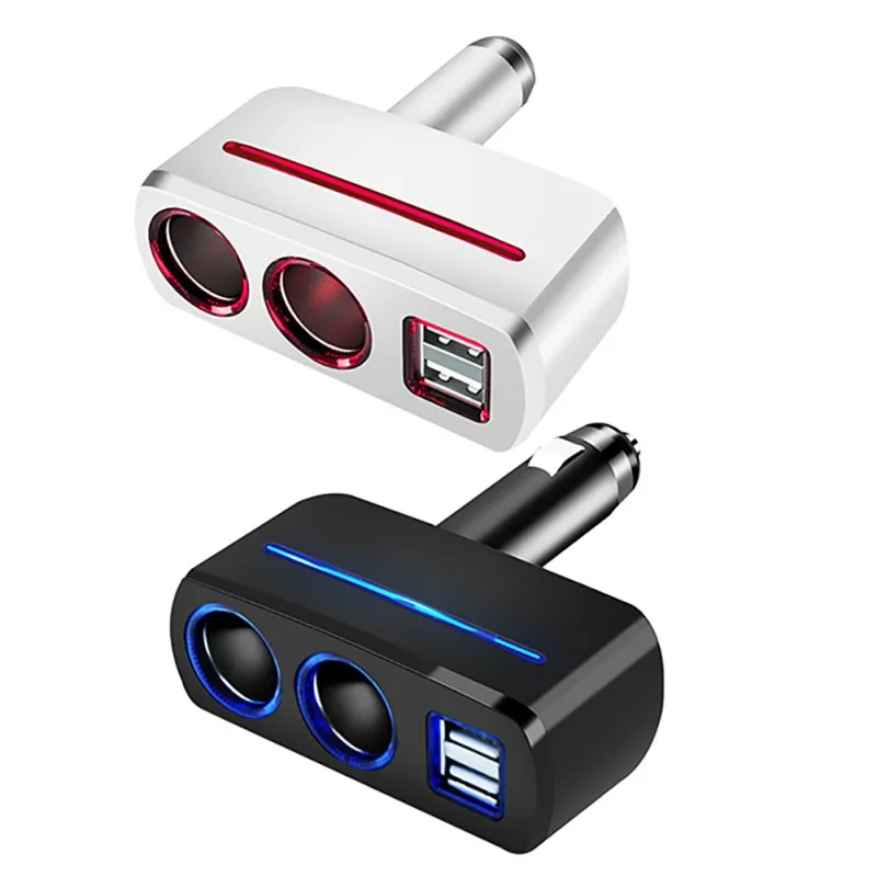 DC12V/24 V Универсальный 2 способа автомобиля автомобильный прикуриватель Dual USB