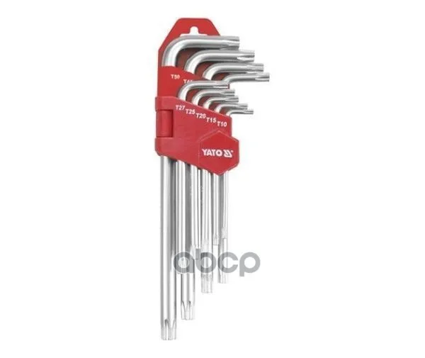 Набор Ключей Torx Г-Образных Длинных (L=78-222 Мм) С Отверстием 9 Пр: Т10 Т15 |