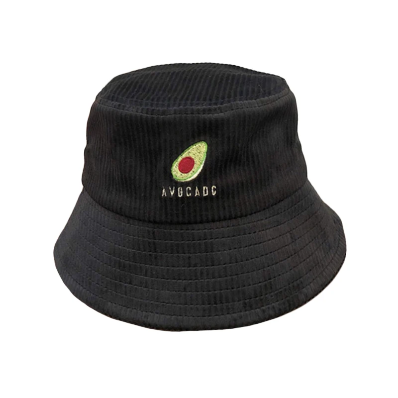 Рыбацкая Кепка модная однотонная мультяшная Панама с рисунком авокадо весенне