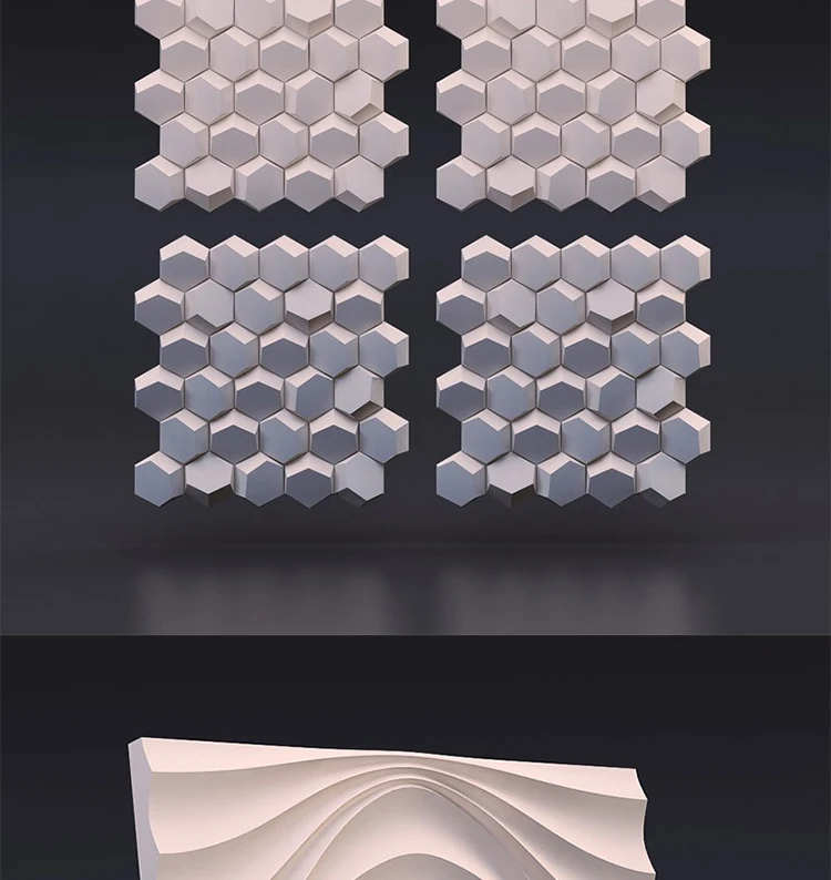 Sombra creativa estereoscópica cemento pared molde Decoration Fondo pared azulejo molde pasta tipo pared azulejo руководство molde