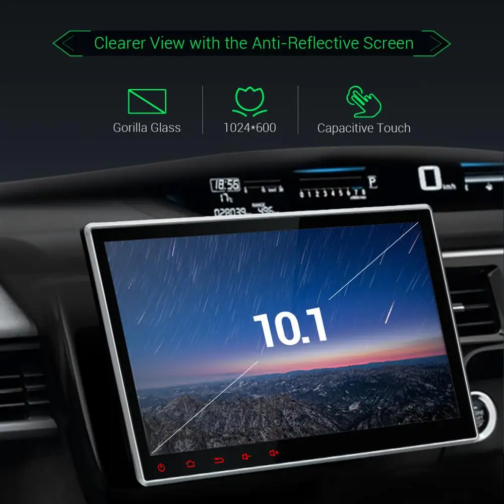 Универсальный Автомобильный мультимедийный радиоприемник XTRONS 1 Din 10 дюймов Android 0