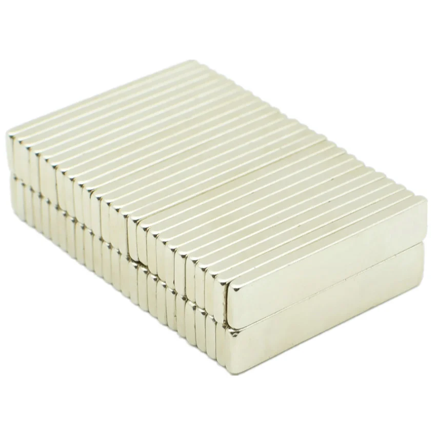

NdFeB Magnet Block 25x5x1.5 mm block Neodymium Permanent Magnets Rare Earth Magnets Grade N42 NiCuNi Plated 200