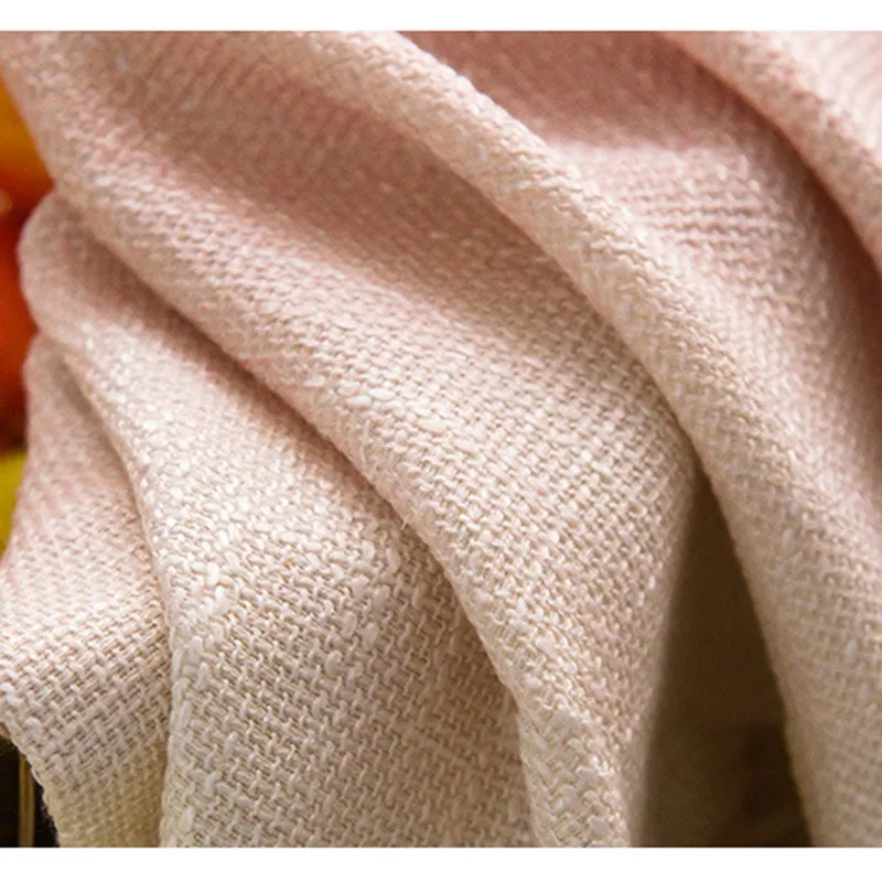 Горячая Распродажа новинка шторы для спальни из хлопковой смеси с серым