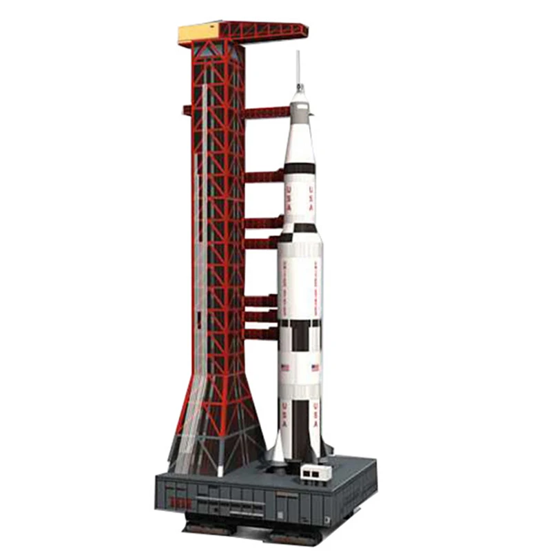 Горячая Распродажа 37 см 1:300 Saturn V ракета бумажная модель сделай сам головоломка