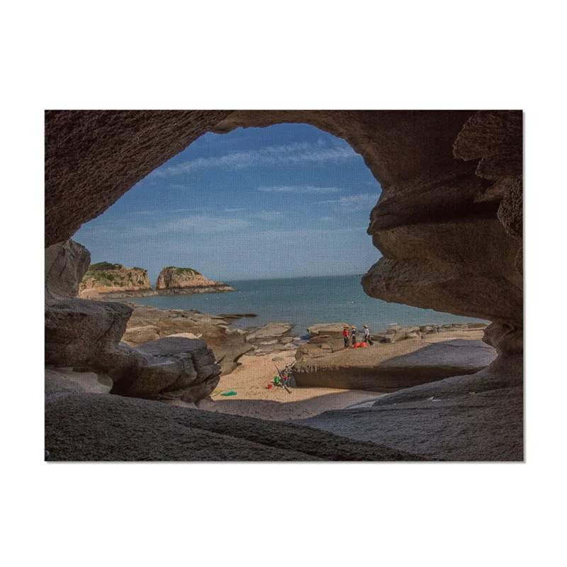 Fuwatacchi Настольный коврик с пейзажным узором, противоскользящий, водонепроницаемый, полиэстер, кухонный коврик, однотонный коврик для кухни, декор стола, для дома - Цвет: CD04595