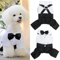 hot pet dog cat clothes prince tuxedo bow tie suit puppy costume jumpsuit coat s xxl 456fwr32 dog clothes suit for dogs