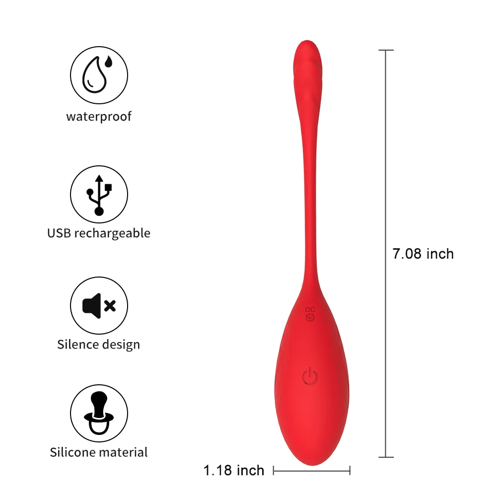 Беспроводной Вибратор в форме яйца Вибраторы интимные игрушки для женщин IPX7