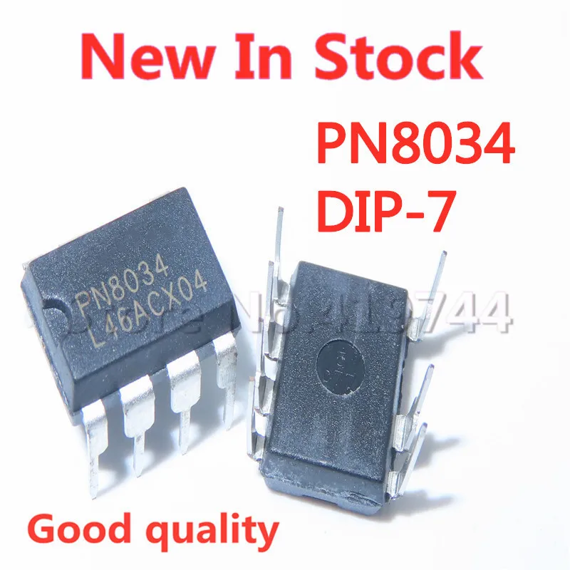 5 шт./лот PN8034A PN8034 DIP-7 неизолированный с высокой пропускной способностью AC-DC конверсии зарядки чип управления IC в наличии новый оригинальный