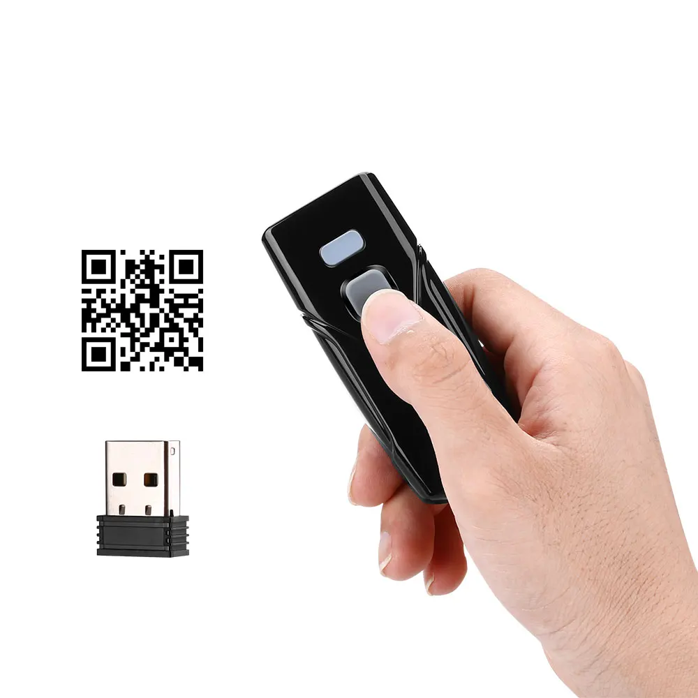 Сканер штрих кода 1D/2D QR код матрица данных PDF417 мини карманный размер Портативный