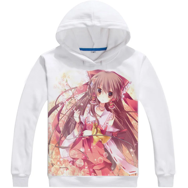 Touhou Project Hakurei Reimu аниме мужские толстовки Kirisame Marisa осенние флисовые уличная