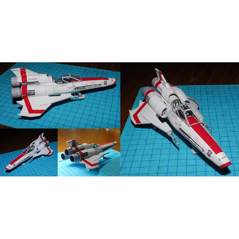 Battlestar Viper 2 Mk2 3D бумажная модель DIY ручной работы игрушечный космический корабль |