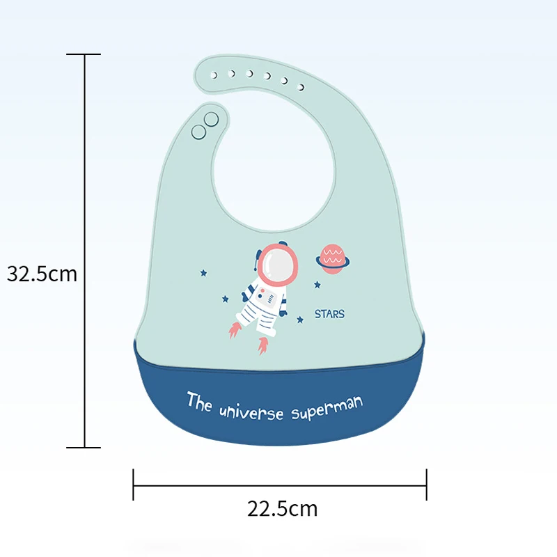 

Silicone bibs for meal Animal Cartoon Cute Bib 3D Waterproof Rice Pocket Foldable Toddlers Children Feeding Tools For kids