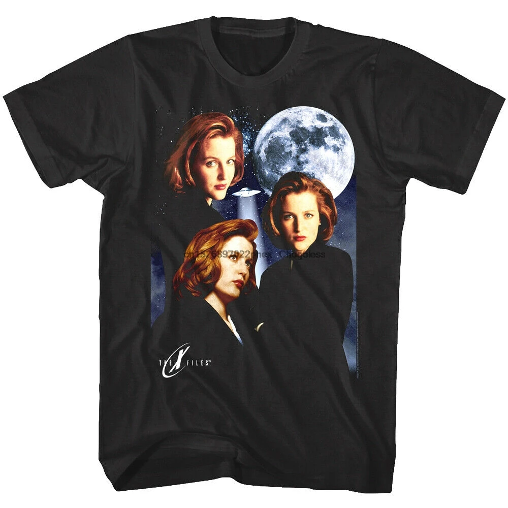 

The X Files Many Moods of Dana Scully Men's T Shirt Moon Gillian Anderson FBI