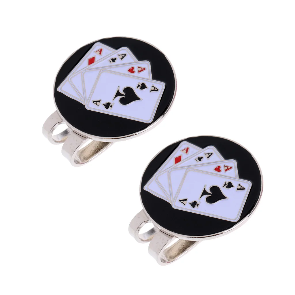 2 шт. маркер мяча для гольфа магнит заколка на шляпу стильный Кепки в качестве