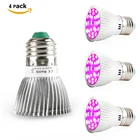 Светодиодная лампа для выращивания растений, 4 шт.лот, 28 Вт, Е27