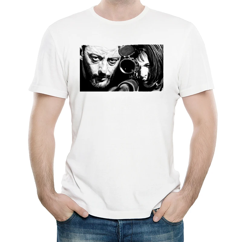 

Leo The Professional T-Shirt White Color Fashion Mens Women Short Sleeve Movie Print Tops Tees Summer O Neck Casual Clothes