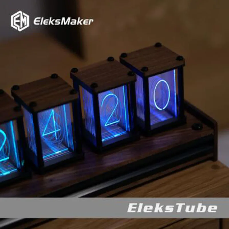 RGB псевдо светящиеся трубчатые часы DIY kit светодиодный рабочий стол креативное