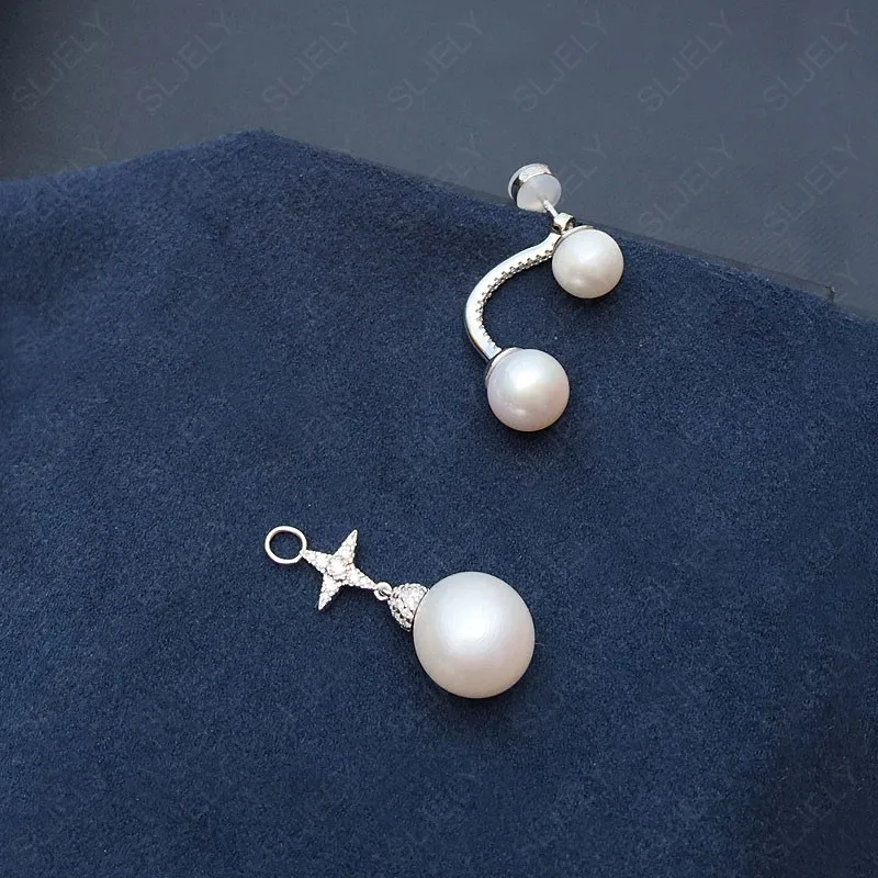 Женские серьги подвески из серебра 925 пробы с фианитом|Серьги-подвески| |