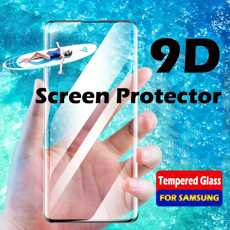 Полностью изогнутое закаленное стекло для samsung Galaxy S10 S9 S8 Plus S10E Защита экрана S7 Edge