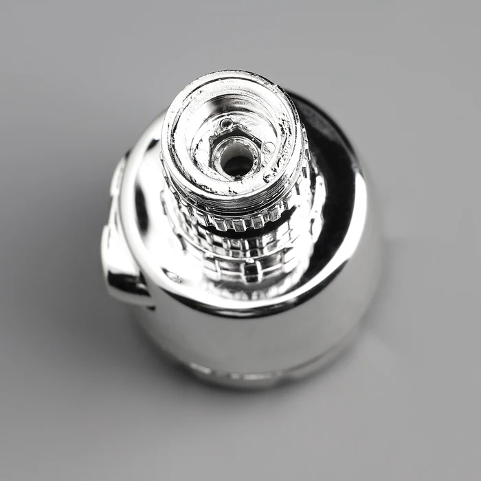 Насадка на кран для экономии воды с изменяемым напором и углом струи серебристый