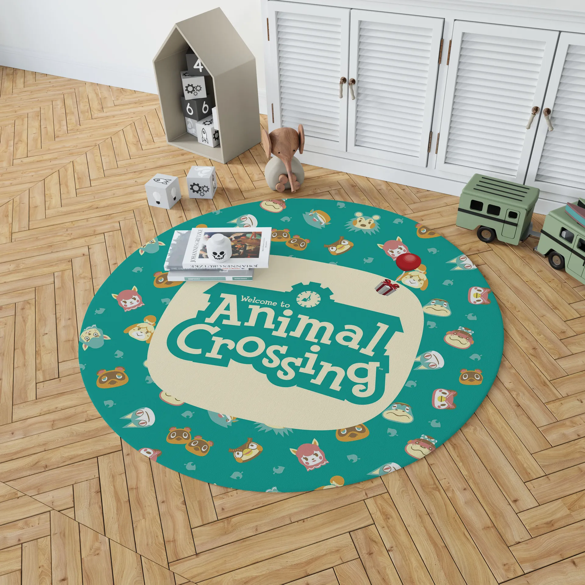 Animal Crossing New Horizons Logo Plush Carpet Mat Rug Boys Girls Game