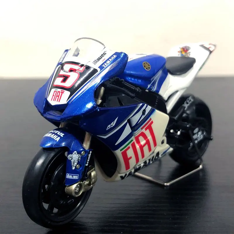 Newray 1/18 масштаб гоночный мотоцикл YAMAHA M1 #5 отлитый под давлением металлический