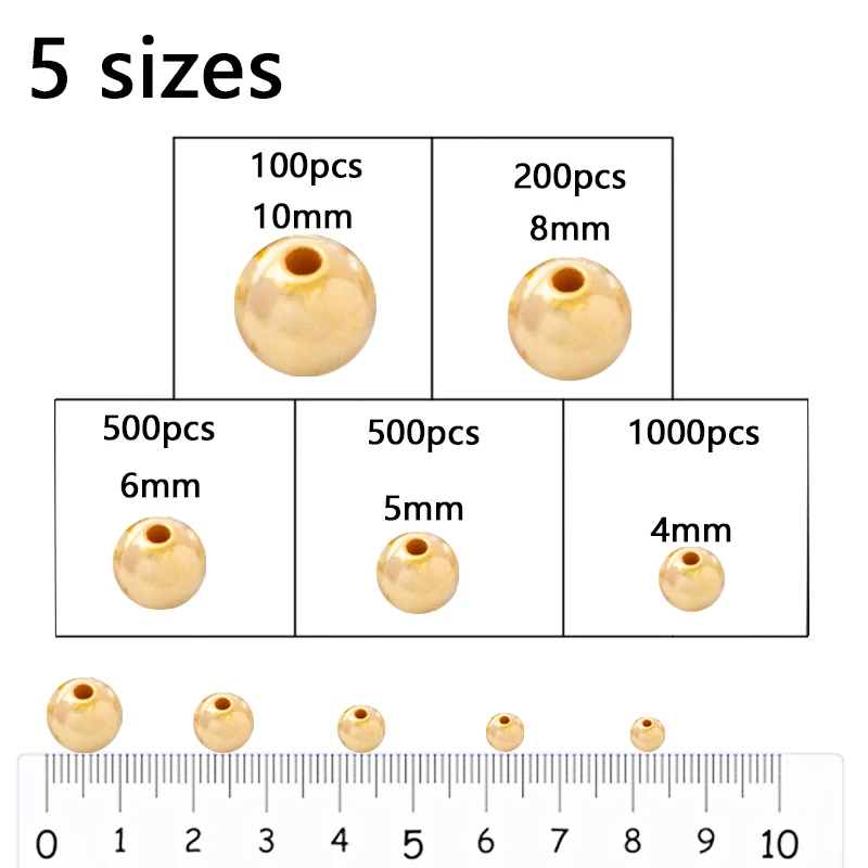 

Round Imitation ABS Pearl Beads for Craft Decoration DIY Pearl Beaded Hand String 1000pcs Sewing Craft Beading 4/6/8/10mm Pearl
