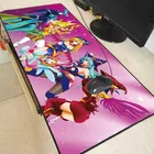 Коврик для мыши для девочек, резиновый нескользящий коврик для ноутбука, размер XXL, для игр в стиле аниме