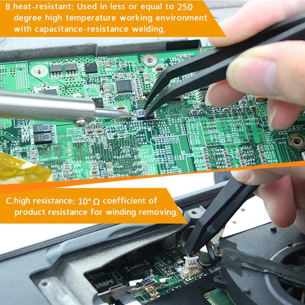 Пинцет антистатический электронная сигарета инструмент DIY термостойкий сменный