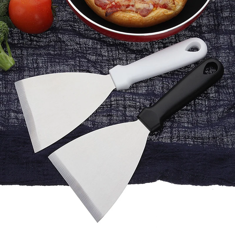 

Stainless Steel Riveted Restaurant Grilling BBQ Tools Pizza Steak Fried Shovel Spatula Turner Kitchen Utensils