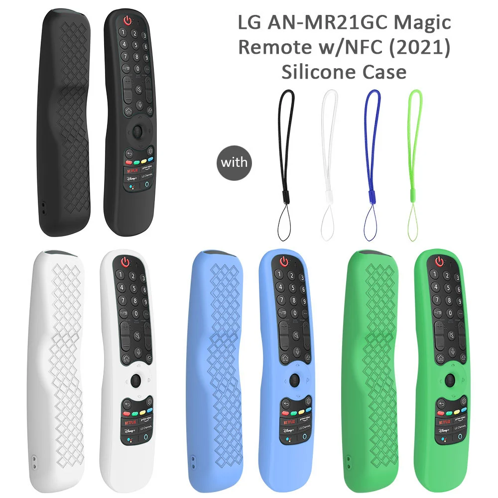 

Missgoal Silicone Remote Control Case For LG TV AN-MR21GC MR21N 21GA Antiskid Noctilucous Protective Remote Controller Cover