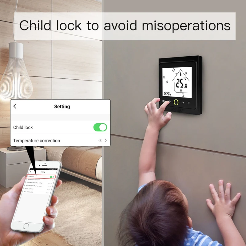 Умный термостат ZigBee Tuya с Wi Fi электрический нагреватель пола для отопления воды и