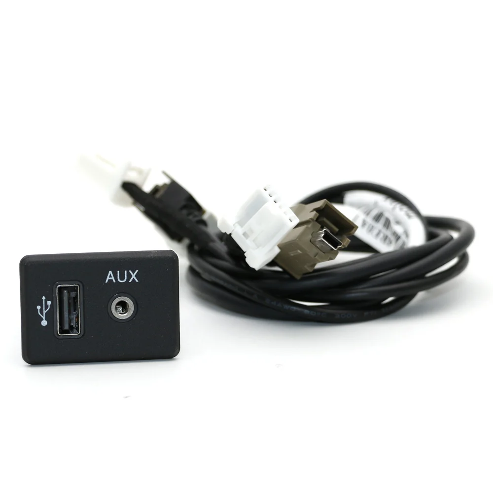 AtoCoto 4 PIN AUX Mini USB кабель Разъем для Nissan Teana X-trail Rogue Qashqai радио CD Navi DA интерфейс с светильник - Название цвета: B without Light
