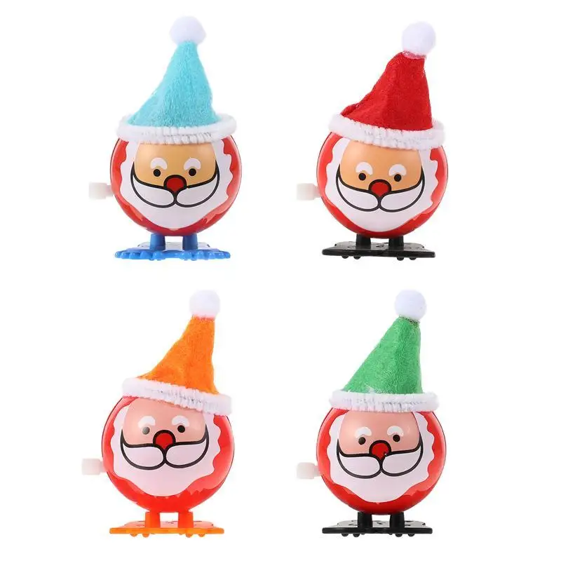 

4PCS Christmas Wind-up Toys Christmas Theme Wind-up Plaything for Children
