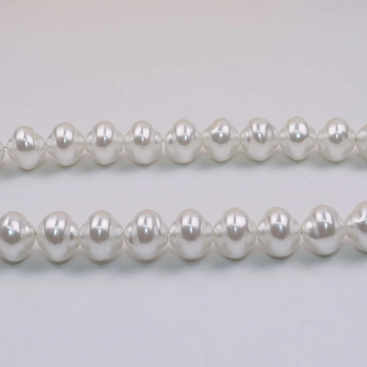 

Eruifa 20pcs 10mm Popular High Quality White Plastic Irregular Pearl Beads Charms Pendant Jewelry DIY Earring Necklace
