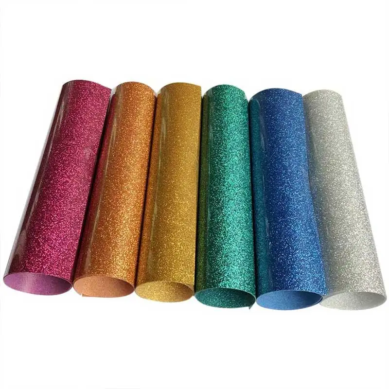 Блестящий термотрансферный виниловый рулон винил 50x100 см HTV для футболок