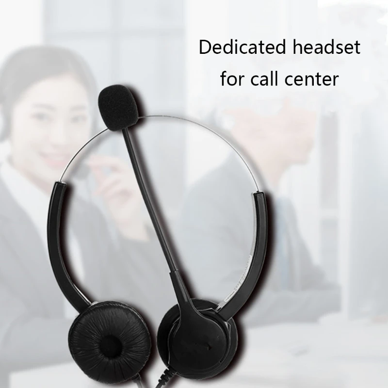 

Telephone Traffic Headset 3.5mm Noise Cancelling Headset With Adjustable Volume X3UB